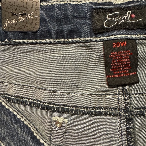 Earl Jeans Denim Capris Size 20W - Picture 8 of 11